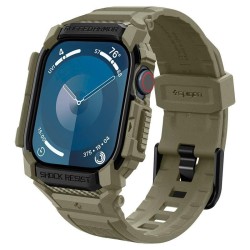 Husa Spigen Rugged Armor Pro compatibila cu Apple Watch 10 46mm Khaki