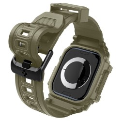 Husa Spigen Rugged Armor Pro compatibila cu Apple Watch 10 46mm Khaki Husa Spigen Rugged Armor Pro compatibila cu Apple Watch 10 46mm Khaki