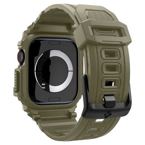 Husa Spigen Rugged Armor Pro compatibila cu Apple Watch 10 46mm Khaki (Spigen, Ingredi) by www.silkase.ro Husa Spigen Rugged Armor Pro compatibila cu Apple Watch 10 46mm Khaki (Ingredi, ACS08608) by www.silkase.ro