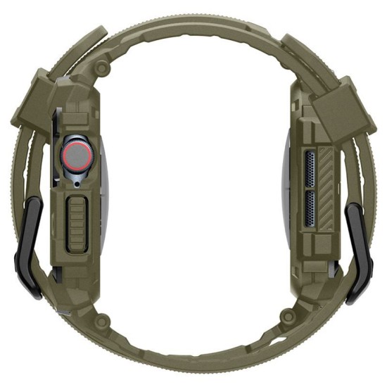 Husa Spigen Rugged Armor Pro compatibila cu Apple Watch 10 46mm Khaki (Spigen, Ingredi) by www.silkase.ro Husa Spigen Rugged Armor Pro compatibila cu Apple Watch 10 46mm Khaki (Ingredi, ACS08608) by www.silkase.ro