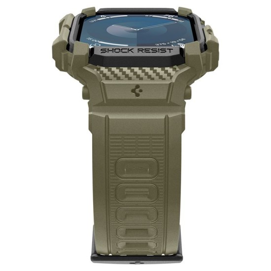 Husa Spigen Rugged Armor Pro compatibila cu Apple Watch 10 46mm Khaki (Spigen, Ingredi) by www.silkase.ro Husa Spigen Rugged Armor Pro compatibila cu Apple Watch 10 46mm Khaki (Ingredi, ACS08608) by www.silkase.ro