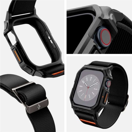 Bratara Spigen Lite Fit "Pro", negru mat, set 1x bratara, pentru Apple Watch (Spigen, Ingredi) by www.silkase.ro Bratara Spigen Lite Fit "Pro", negru mat, set 1x bratara, pentru Apple Watch (Ingredi, ACS08609) by www.silkase.ro