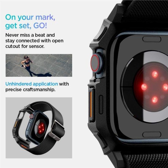Bratara Spigen Lite Fit "Pro", negru mat, set 1x bratara, pentru Apple Watch (Spigen, Ingredi) by www.silkase.ro Bratara Spigen Lite Fit "Pro", negru mat, set 1x bratara, pentru Apple Watch (Ingredi, ACS08609) by www.silkase.ro