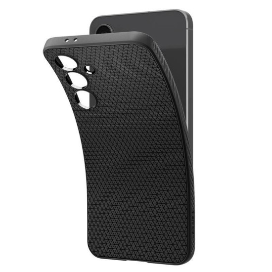 Husa Spigen Liquid Air pentru Samsung Galaxy S24 FE, negru (Telefoane Samsung, ACS08618) by www.silkase.ro
