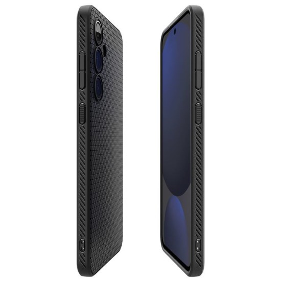 Husa Spigen Liquid Air pentru Samsung Galaxy S24 FE, negru (Telefoane Samsung, ACS08618) by www.silkase.ro