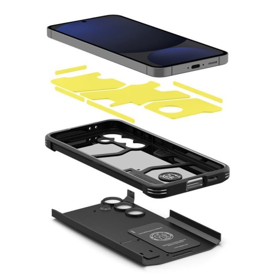 Husa Spigen Tough Armor pentru  Samsung Galaxy S24 FE, negru (Telefoane Samsung, ACS08623) by www.silkase.ro