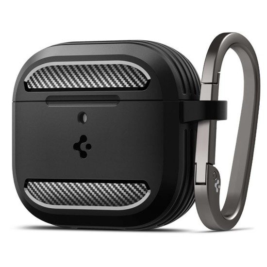 Carcasa Spigen Rugged Armor pentru AirPods 4, negru mat (Spigen, 4) by www.silkase.ro Carcasa Spigen Rugged Armor pentru AirPods 4, negru mat (4, ACS08642) by www.silkase.ro