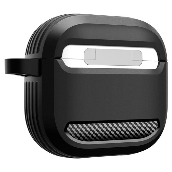 Carcasa Spigen Rugged Armor pentru AirPods 4, negru mat (Spigen, 4) by www.silkase.ro Carcasa Spigen Rugged Armor pentru AirPods 4, negru mat (4, ACS08642) by www.silkase.ro
