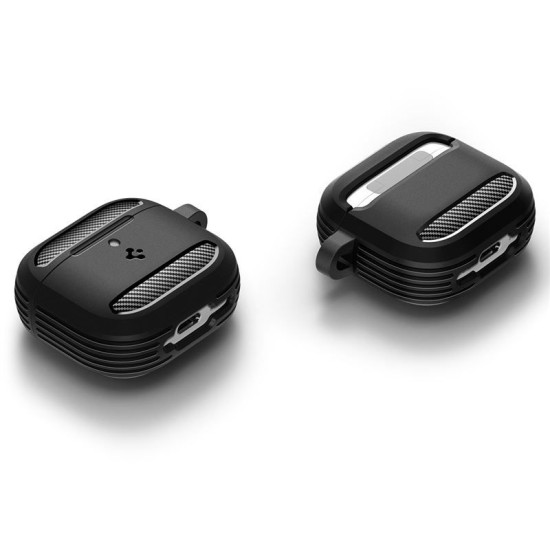 Carcasa Spigen Rugged Armor pentru AirPods 4, negru mat (Spigen, 4) by www.silkase.ro Carcasa Spigen Rugged Armor pentru AirPods 4, negru mat (4, ACS08642) by www.silkase.ro