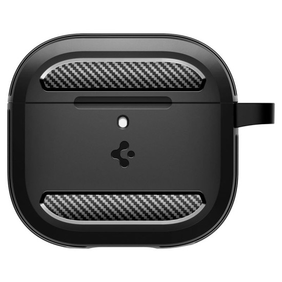 Carcasa Spigen Rugged Armor pentru AirPods 4, negru mat (Spigen, 4) by www.silkase.ro Carcasa Spigen Rugged Armor pentru AirPods 4, negru mat (4, ACS08642) by www.silkase.ro