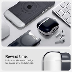 Carcasa Spigen Classic C1 pentru AirPods 4, graphite Carcasa Spigen Classic C1 pentru AirPods 4, graphite