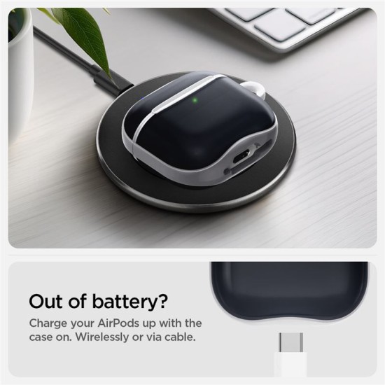 Carcasa Spigen Classic C1 pentru AirPods 4, graphite (Spigen, 4) by www.silkase.ro Carcasa Spigen Classic C1 pentru AirPods 4, graphite (4, ACS08645) by www.silkase.ro