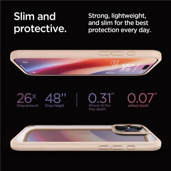 Husa Spigen Ultra Hybrid compatibila cu iPhone 16 Pro Max Rose Titanium (Spigen, iPhone 16 Pro Max) by www.silkase.ro Husa Spigen Ultra Hybrid compatibila cu iPhone 16 Pro Max Rose Titanium (iPhone 16 Pro Max, ACS08688) by www.silkase.ro