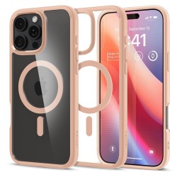 Husa Spigen Ultra Hybrid MagSafe compatibila cu iPhone 16 Pro Max Rose Titanium