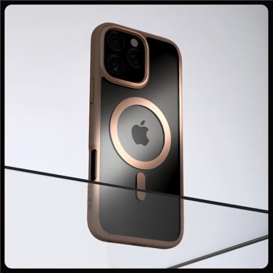 Husa Spigen Ultra Hybrid MagSafe compatibila cu iPhone 16 Pro Max Rose Titanium (iPhone 16 Pro Max, ACS08690) by www.silkase.ro