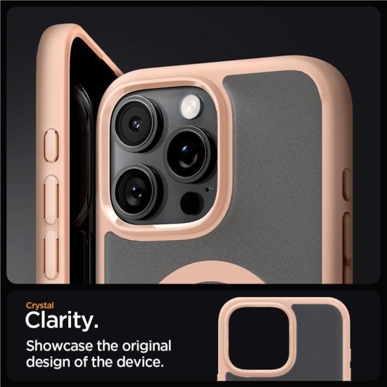 Husa Spigen Ultra Hybrid MagSafe compatibila cu iPhone 16 Pro Frost Rose Titanium (Spigen, iPhone 15 Pro) by www.silkase.ro Husa Spigen Ultra Hybrid MagSafe compatibila cu iPhone 16 Pro Frost Rose Titanium (iPhone 15 Pro, ACS08694) by www.silkase.ro