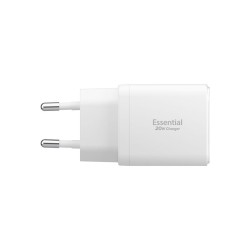 Încărcător de Rețea Spigen Essential EE202EU, 20W, USB-C, Fast Charge, Alb Încărcător de Rețea Spigen Essential EE202EU, 20W, USB-C, Fast Charge, Alb