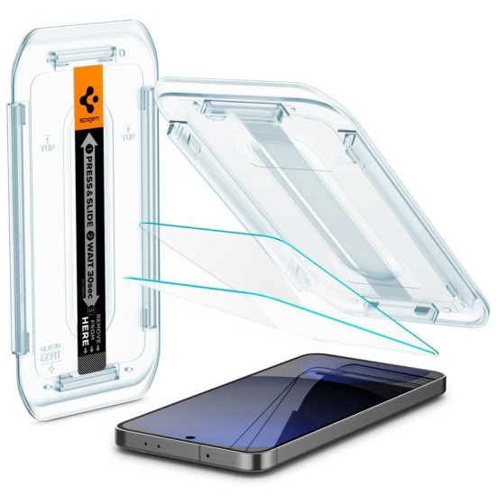 Set 2 folii de protectie Spigen Glass tR EZ Fit pentru Samsung Galaxy A56/ S24 FE, transparenta (Spigen, A56) by www.silkase.ro Set 2 folii de protectie Spigen Glass tR EZ Fit pentru Samsung Galaxy A56/ S24 FE, transparenta (A56, AGL08729) by www.silkase.ro
