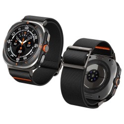 Bratara pentru Apple Watch, Spigen, Nailon, Negru
