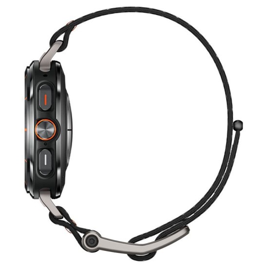 Curea Spigen DuraPro Flex compatibila cu Samsung Galaxy Watch Ultra 47mm Black (Ingredi, AMP08773) by www.silkase.ro