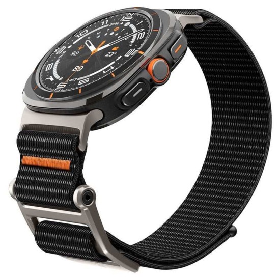Curea Spigen DuraPro Flex compatibila cu Samsung Galaxy Watch Ultra 47mm Black (Ingredi, AMP08773) by www.silkase.ro