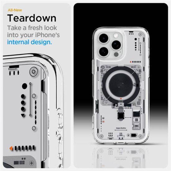 Husa Spigen Ultra Hybrid compatibila cu iPhone 16 Pro Neo One (iPhone 15 Pro, ACS08792) by www.silkase.ro