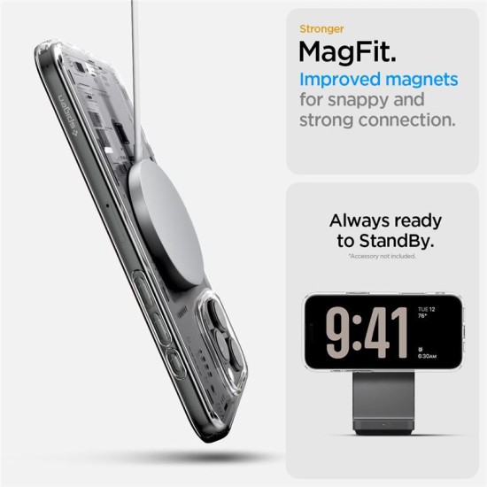 Husa Spigen Ultra Hybrid compatibila cu iPhone 16 Pro Neo One (iPhone 15 Pro, ACS08792) by www.silkase.ro