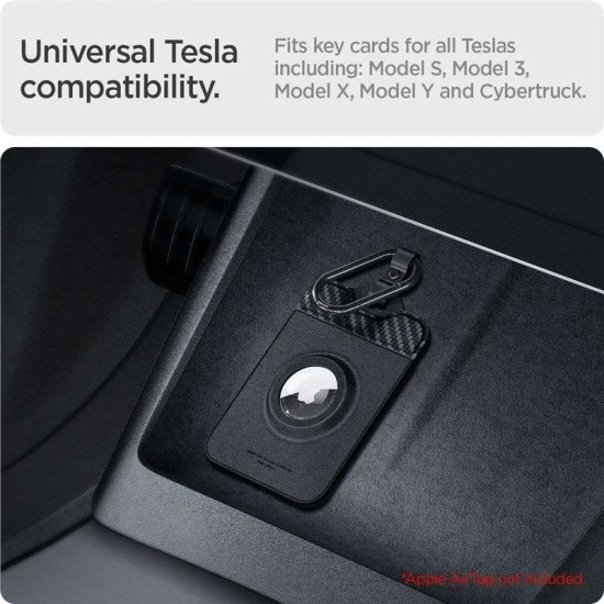 Set 2 suporturi Air Fit pentru card cheie Tesla si AirTag (Spigen, Ingredi) by www.silkase.ro Set 2 suporturi Air Fit pentru card cheie Tesla si AirTag (Accesorii auto, ACP08793) by www.silkase.ro