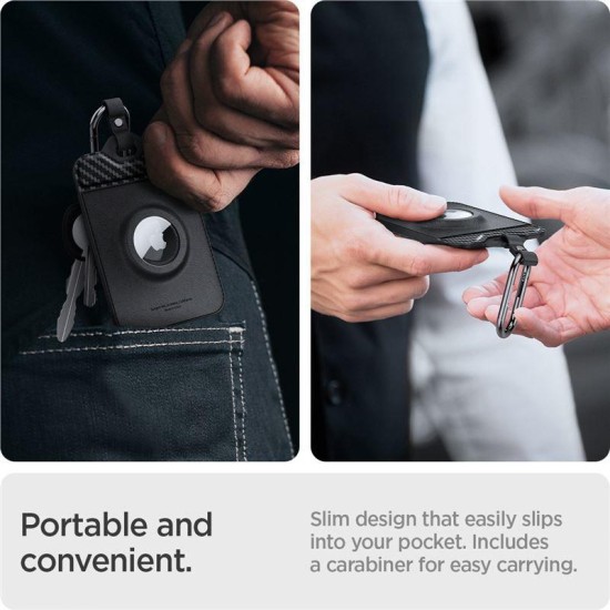 Set 2 suporturi Air Fit pentru card cheie Tesla si AirTag (Spigen, Ingredi) by www.silkase.ro Set 2 suporturi Air Fit pentru card cheie Tesla si AirTag (Accesorii auto, ACP08793) by www.silkase.ro
