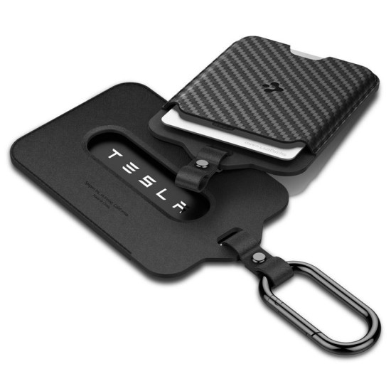 Set 2 suporturi pentru card cheie Tesla (Accesorii auto, ACP08794) by www.silkase.ro