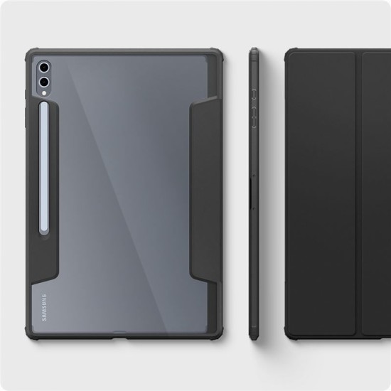 Husa Spigen Ultra Hybrid Pro compatibila cu Samsung Galaxy Tab S8 Ultra / S9 Ultra / S10 Ultra 14.6 inch Black (Ingredi, ACS08795) by www.silkase.ro