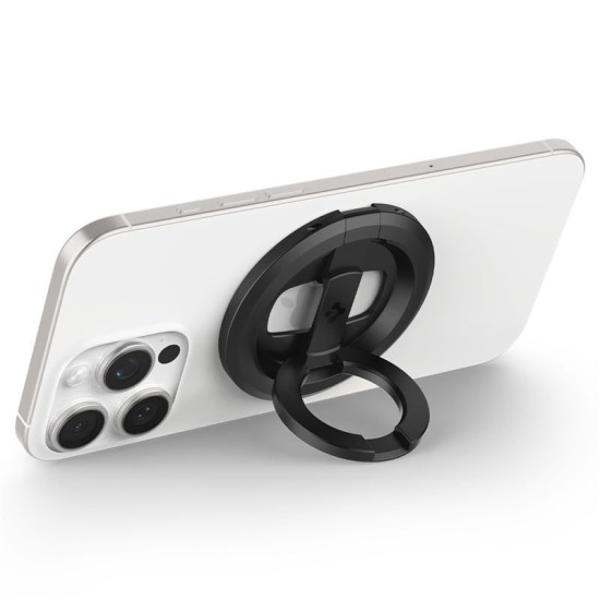 Suport telefon magnetic Spigen O-Mag cu stand ajustabil, negru (Spigen, Accesorii telefoane) by www.silkase.ro Suport telefon magnetic Spigen O-Mag cu stand ajustabil, negru (Suporturi Auto și Birou, AMP08822) by www.silkase.ro