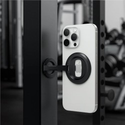 Suport telefon magnetic Spigen O-Mag cu stand ajustabil, negru