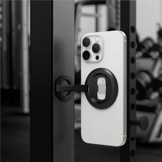 Suport telefon magnetic Spigen O-Mag cu stand ajustabil, negru (Spigen, Accesorii telefoane) by www.silkase.ro Suport telefon magnetic Spigen O-Mag cu stand ajustabil, negru (Suporturi Auto și Birou, AMP08822) by www.silkase.ro