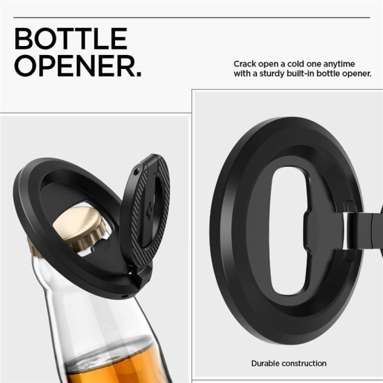 Suport telefon magnetic Spigen O-Mag cu stand ajustabil, negru (Spigen, Accesorii telefoane) by www.silkase.ro Suport telefon magnetic Spigen O-Mag cu stand ajustabil, negru (Suporturi Auto și Birou, AMP08822) by www.silkase.ro
