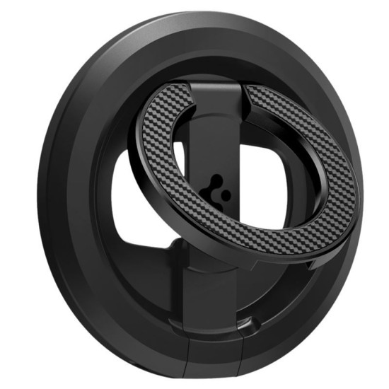 Suport telefon magnetic Spigen O-Mag cu stand ajustabil, negru (Spigen, Accesorii telefoane) by www.silkase.ro Suport telefon magnetic Spigen O-Mag cu stand ajustabil, negru (Suporturi Auto și Birou, AMP08822) by www.silkase.ro