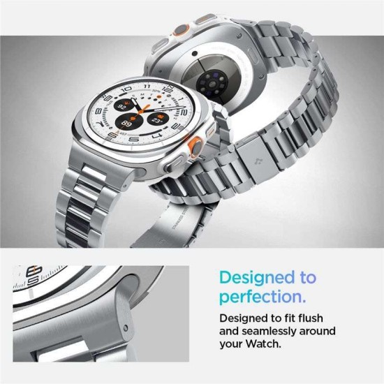 Curea otel inoxidabil Spigen Modern Fit compatibila cu Samsung Galaxy Watch Ultra 47mm Silver (Spigen, Ingredi) by www.silkase.ro Curea otel inoxidabil Spigen Modern Fit compatibila cu Samsung Galaxy Watch Ultra 47mm Silver (Ingredi, AMP08823) by www.silkase.ro