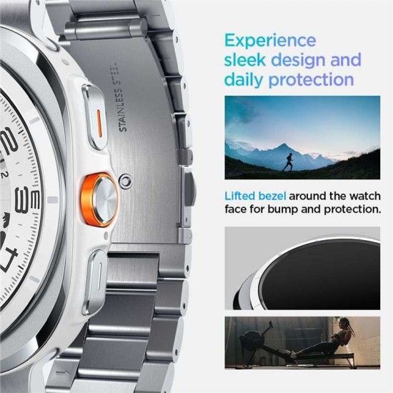 Curea otel inoxidabil Spigen Modern Fit compatibila cu Samsung Galaxy Watch Ultra 47mm Silver (Spigen, Ingredi) by www.silkase.ro Curea otel inoxidabil Spigen Modern Fit compatibila cu Samsung Galaxy Watch Ultra 47mm Silver (Ingredi, AMP08823) by www.silkase.ro