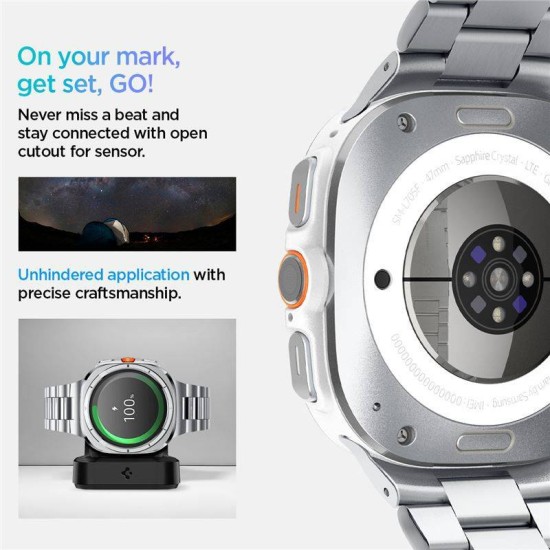 Curea otel inoxidabil Spigen Modern Fit compatibila cu Samsung Galaxy Watch Ultra 47mm Silver (Spigen, Ingredi) by www.silkase.ro Curea otel inoxidabil Spigen Modern Fit compatibila cu Samsung Galaxy Watch Ultra 47mm Silver (Ingredi, AMP08823) by www.silkase.ro