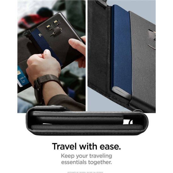 Husa universala de pasaport Spigen cu suport pentru AirTag, neagra (Spigen, Ingredi) by www.silkase.ro Husa universala de pasaport Spigen cu suport pentru AirTag, neagra (Ingredi, AFA08852) by www.silkase.ro