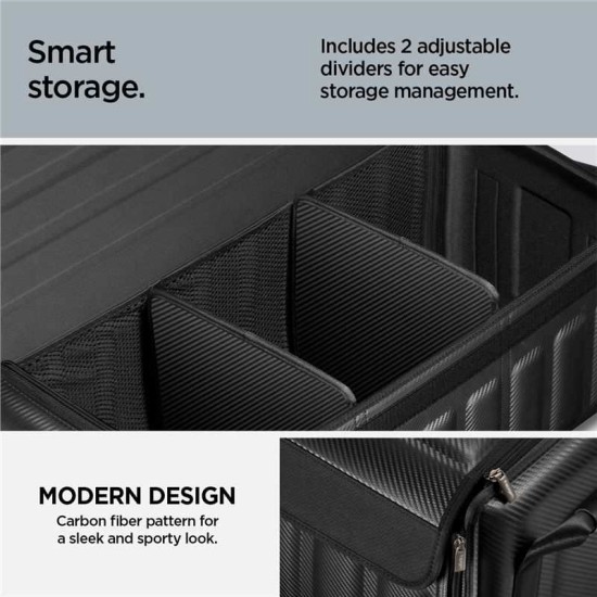 Organizator portbagaj auto Spigen Car Trunk Organizer, Compatibil cu masini Tesla, Capacitate 48L, Negru (Spigen, Accesorii auto) by www.silkase.ro Organizator portbagaj auto Spigen Car Trunk Organizer, Compatibil cu masini Tesla, Capacitate 48L, Negru (Accesorii auto, ACP08855) by www.silkase.ro