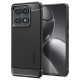 Husa Spigen Rugged Armor compatibila cu Xiaomi 14T Matte Black (Ingredi, ACS08857) by www.silkase.ro