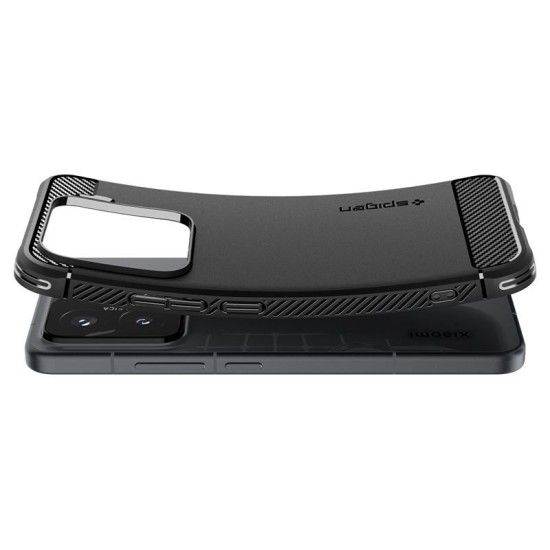 Husă Spigen Rugged Armor, negru mat - Xiaomi 15 (15, ACS08859) by www.silkase.ro