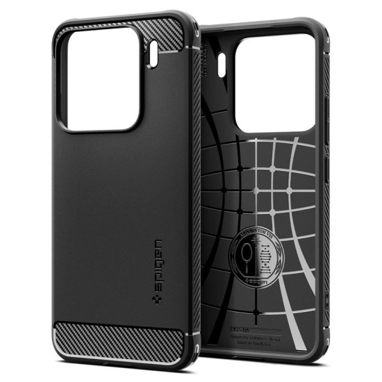 Husă Spigen Rugged Armor, negru mat - Xiaomi 15 (15, ACS08859) by www.silkase.ro