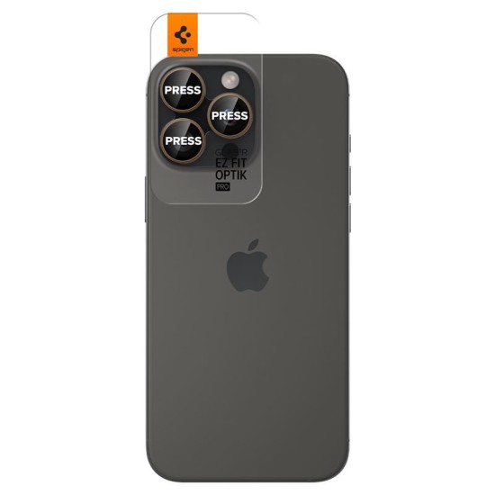 Set 6 protectii sticla camera foto Spigen Optik EZ FIT compatibil cu iPhone 16 Pro / 16 Pro Max Desert Titanium (Spigen, Ingredi) by www.silkase.ro Set 6 protectii sticla camera foto Spigen Optik EZ FIT compatibil cu iPhone 16 Pro / 16 Pro Max Desert Titanium (Ingredi, AGL08862) by www.silkase.ro