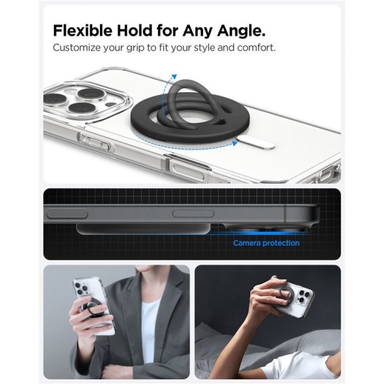 Suport telefon Spigen Dual Pop Mag, ergonomic, silicon, negru (Spigen, Suport auto) by www.silkase.ro Suport telefon Spigen Dual Pop Mag, ergonomic, silicon, negru (Suport auto, AMP08886) by www.silkase.ro