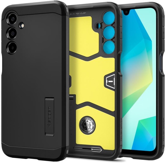 Husa Spigen Tough Armor compatibila cu Samsung Galaxy A16 4G / A16 5G Black (A16, ACS08889) by www.silkase.ro