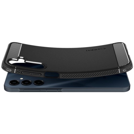 Husa Spigen Rugged Armor compatibila cu Samsung Galaxy A16 4G / A16 5G Matte Black (A16, ACS08891) by www.silkase.ro