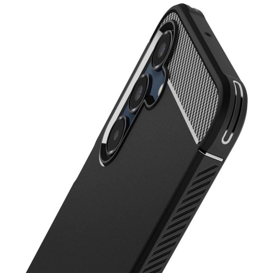Husa Spigen Rugged Armor compatibila cu Samsung Galaxy A16 4G / A16 5G Matte Black (A16, ACS08891) by www.silkase.ro