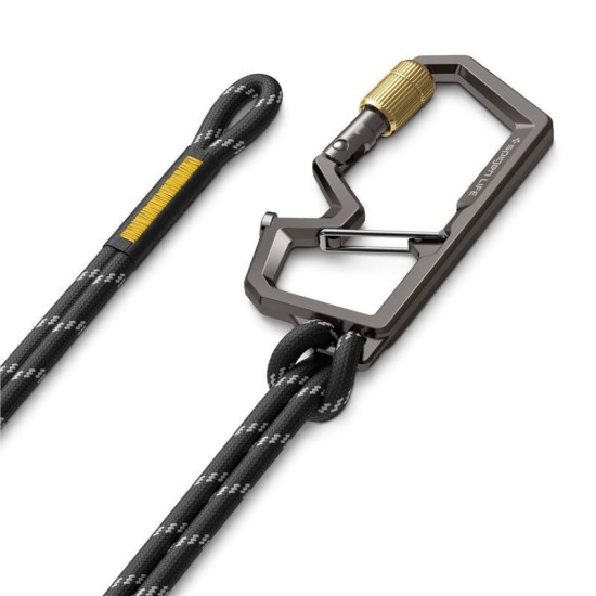 Carabina cu inel pentru chei Spigen generatia a 2-a, 1 bucata, gunmetal (Diverse accesorii, AHP08894) by www.silkase.ro
